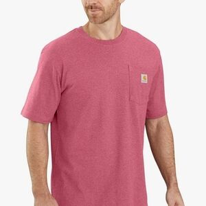 Carhartt Men's Short Sleeve Tee in Pink